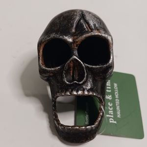 Metal skull bottle opener